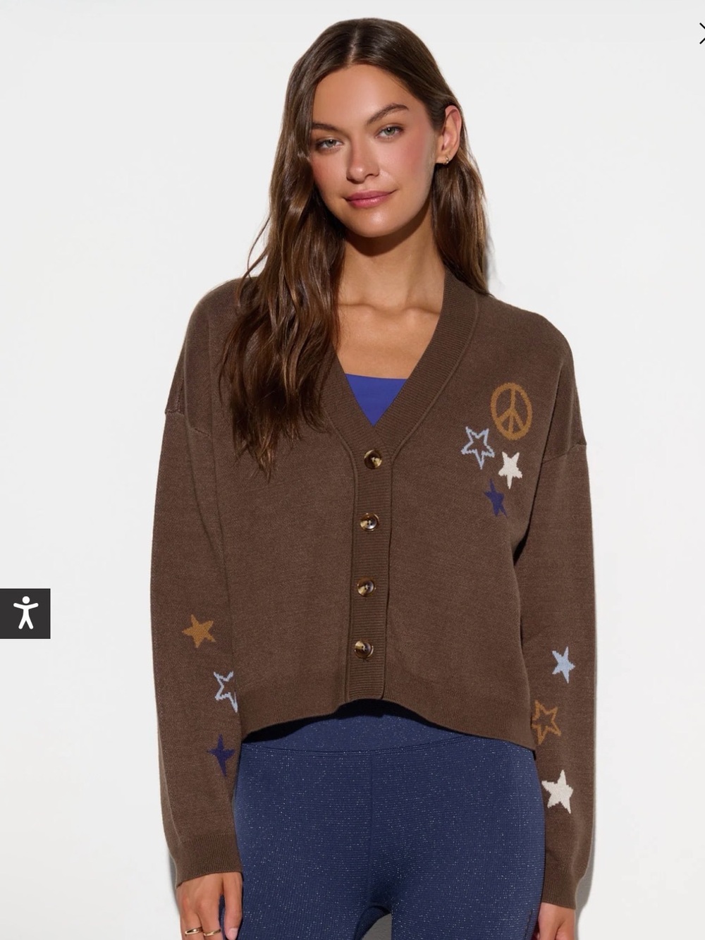 Divine Eye Delaney Cardigan: Spiritual Gangster Sweater - Picture 2 of 2